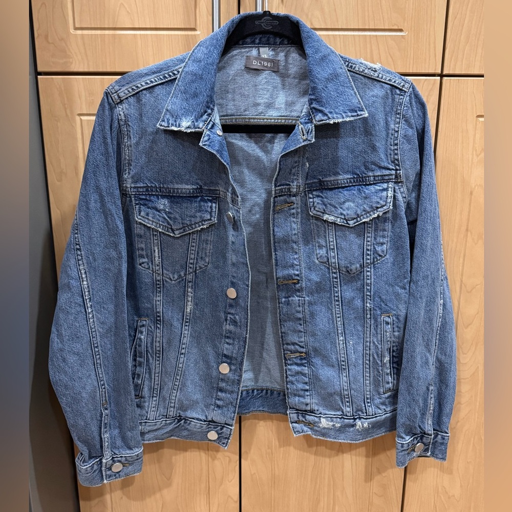 Like New DL1961 Distressed Jean Jacket